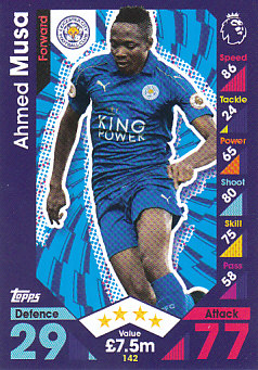 Ahmed Musa Leicester City 2016/17 Topps Match Attax #142